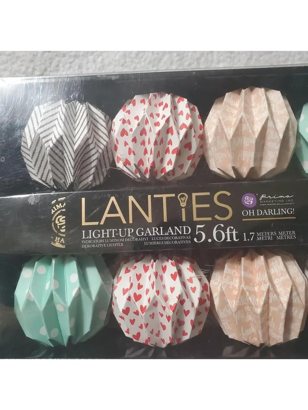 Prima Marketing Lanties 10 LED Light String 5.5' Oh Darling